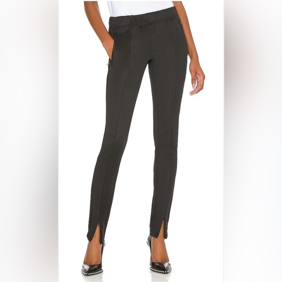 Pam & Gela Black Front Slit Cigarette Pants Size Small S - Picture 2 of 12